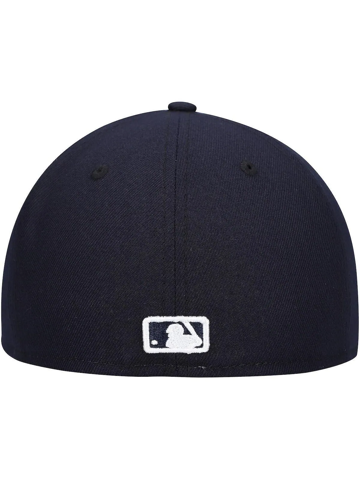Мужская темно-синяя шляпа с логотипом Milwaukee Brewers, белая 59FIFTY, приталенная шляпа New Era — изображение 3 из 5