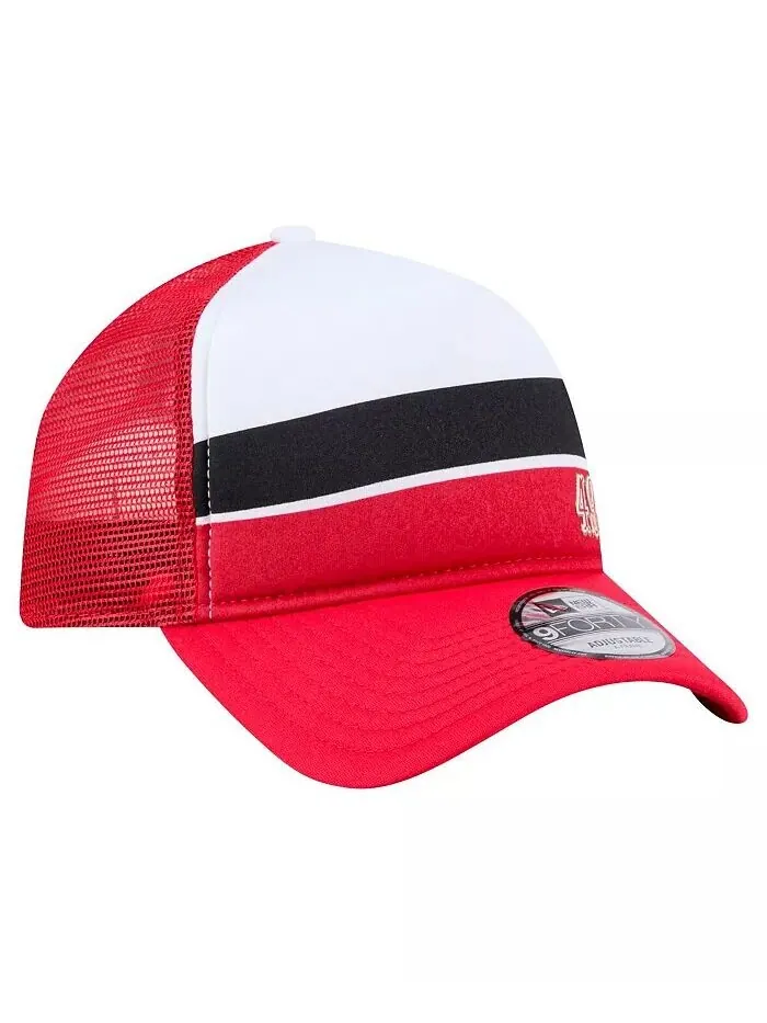 Кепка Trucker Adjustable для больших мальчиков и девочек Scarlet San Francisco 49ers Sport Night — изображение 4 из 5