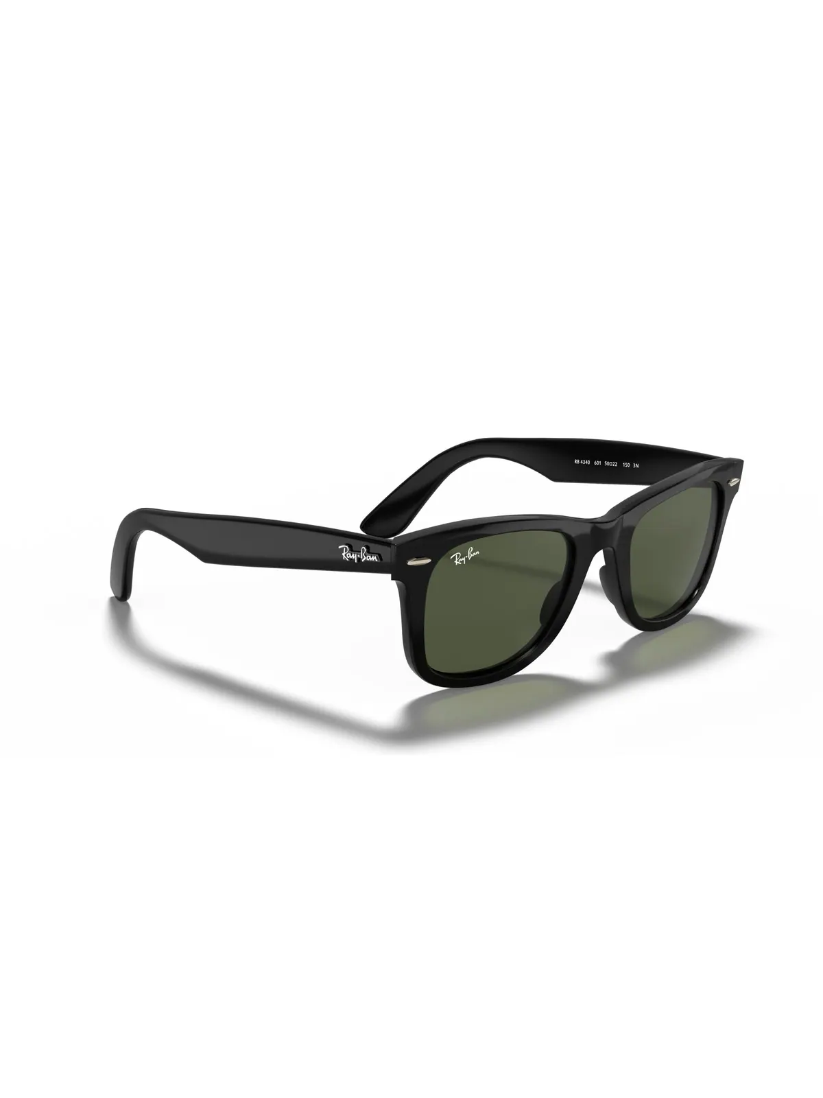 Солнцезащитные очки Ray-Ban Wayfarer Ease RB4340 — изображение 6 из 6, черный/-зеленый