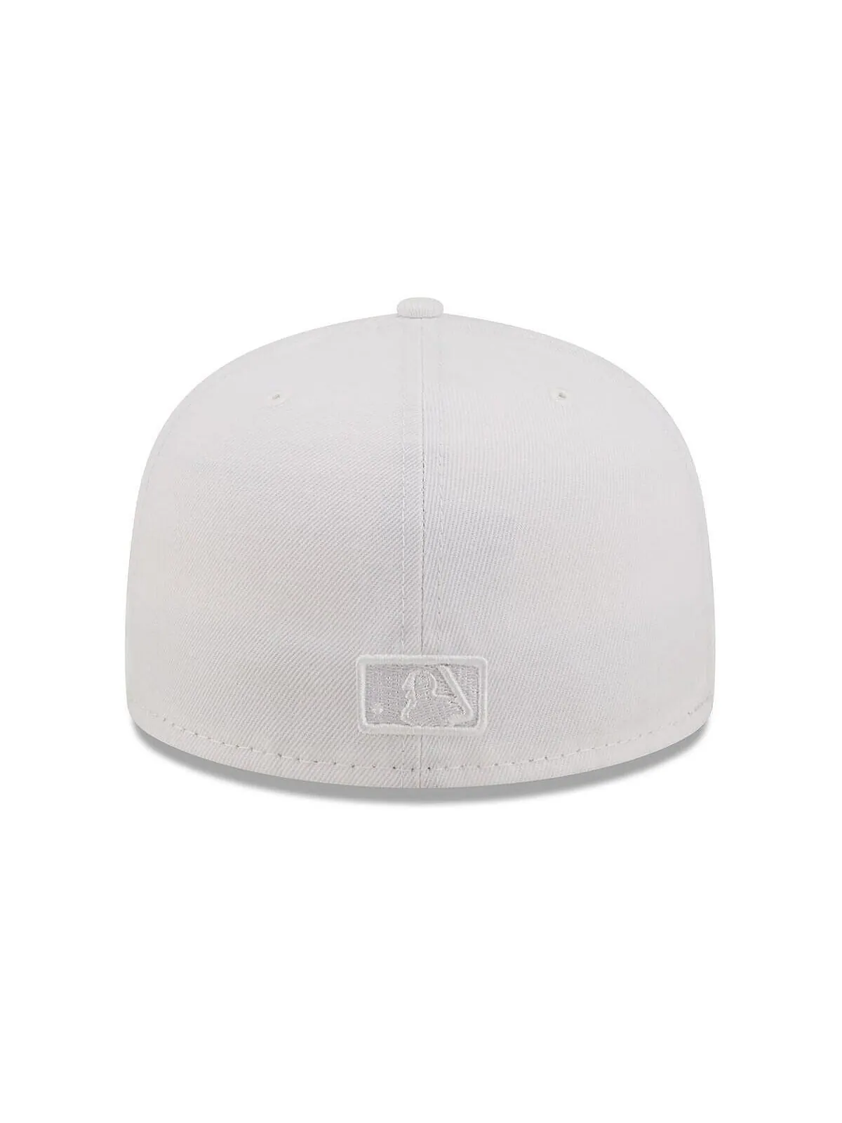 Мужская приталенная кепка Los Angeles Dodgers белая на белом 59FIFTY New Era — изображение 4 из 4, белый