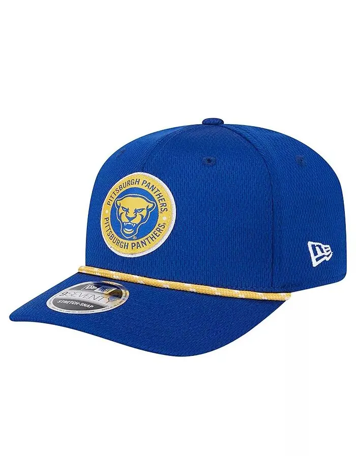 Мужская синяя шапка Pitt Panthers COOLERA 9SEVENTY Rope Stretch-Snap New Era — изображение 5 из 5