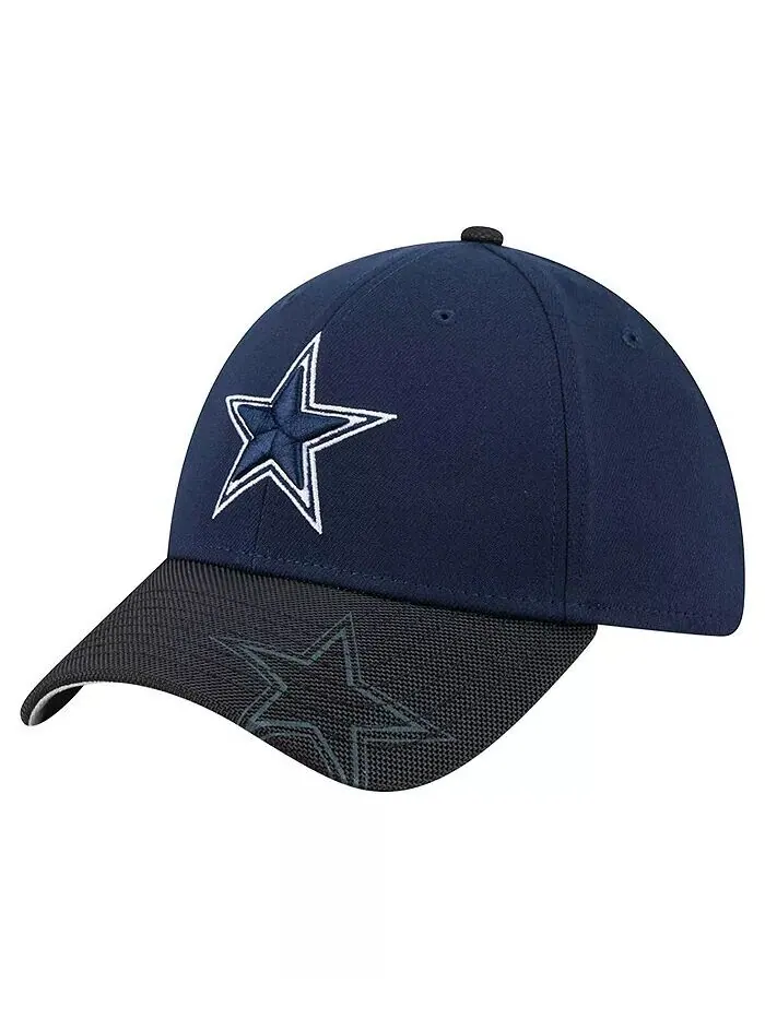 Мужская темно-синяя кепка Dallas Cowboys Hit 39THIRTY Flex New Era