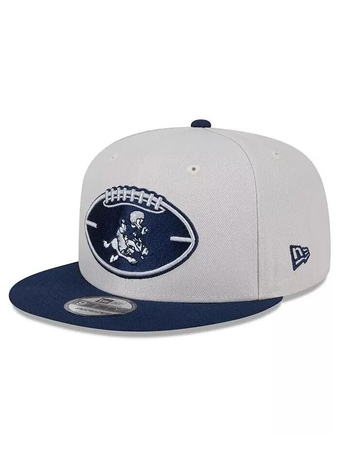Мужская бейсболка-кепка Dallas Cowboys Sideline Historic 9FIFTY цвета Stone/Temy 2024 года New Era