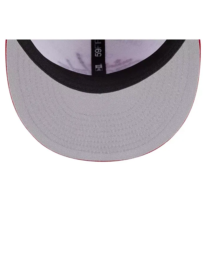 Мужская бело-красная шапка Washington Capitals Repeat Two-Tone 59FIFTY Fitted New Era — изображение 2 из 5