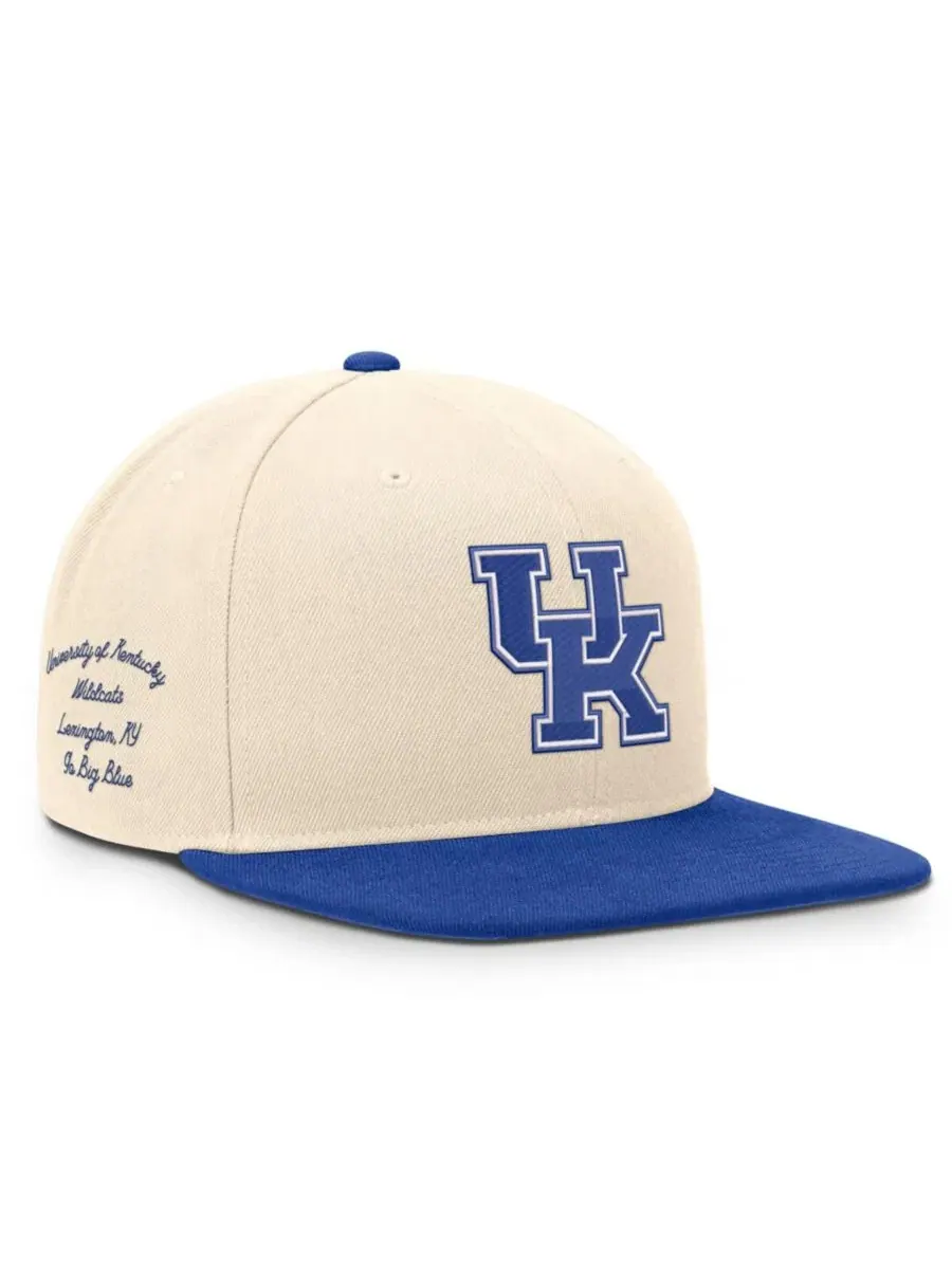 Кепка-снэпбек с вышивкой Kentucky Wildcats Campus Prep Nike, Natural Royal — изображение 3 из 4