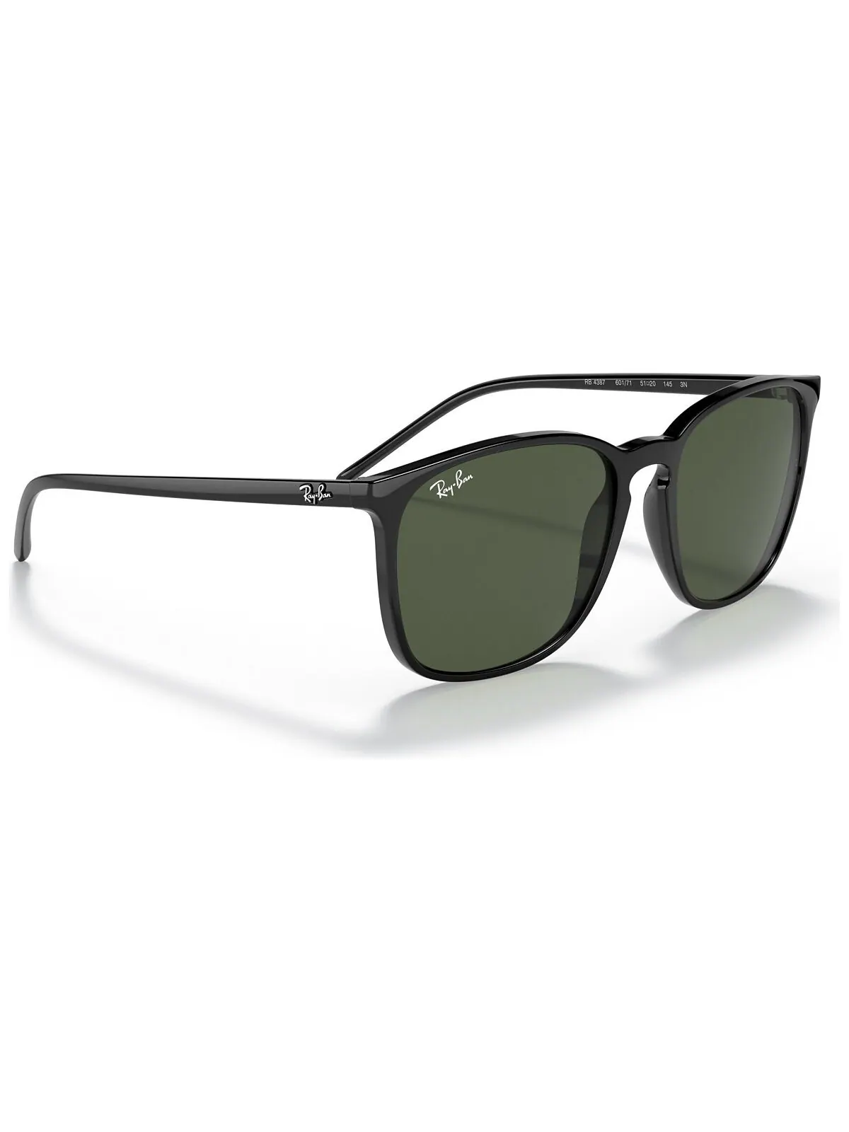 Солнцезащитные очки унисекс, RB4387 Ray-Ban — изображение 3 из 6, черный/зеленый