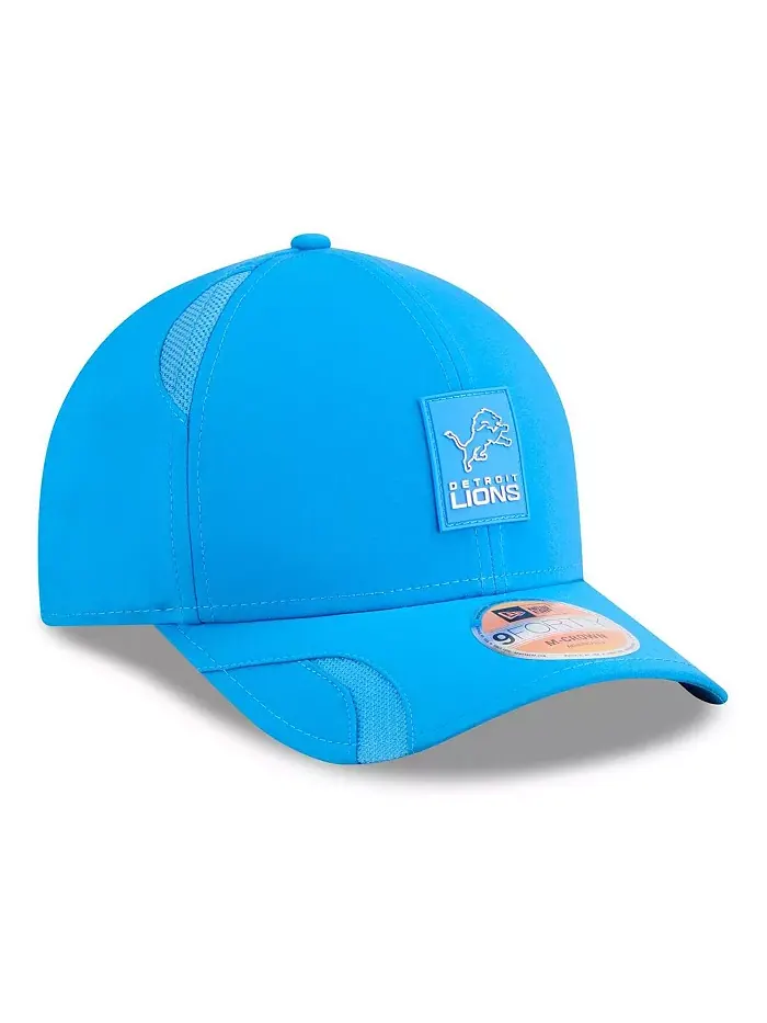 Регулируемая бейсболка Blue Detroit Lions 2025 Sideline 9FORTY для больших мальчиков и девочек New — изображение 4 из 5