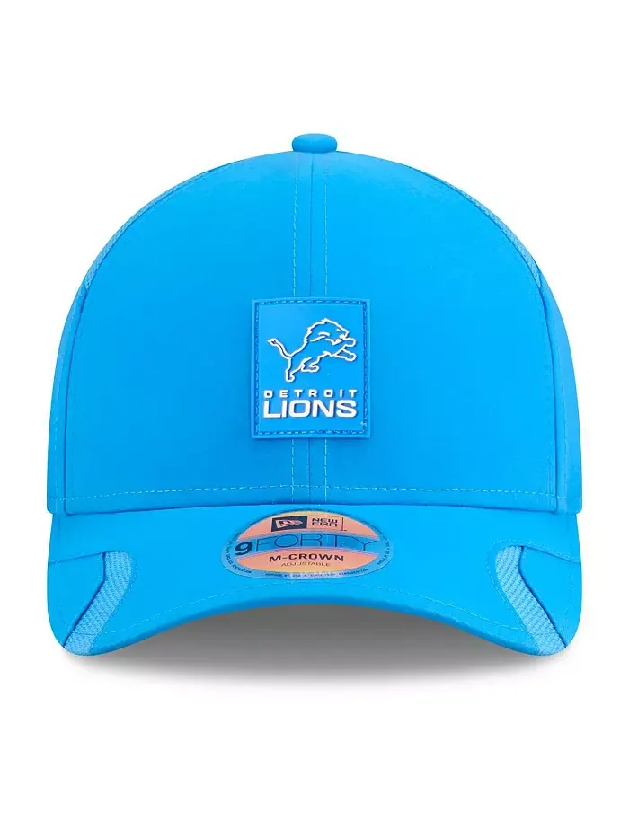 Регулируемая бейсболка Blue Detroit Lions 2025 Sideline 9FORTY для больших мальчиков и девочек New — изображение 5 из 5