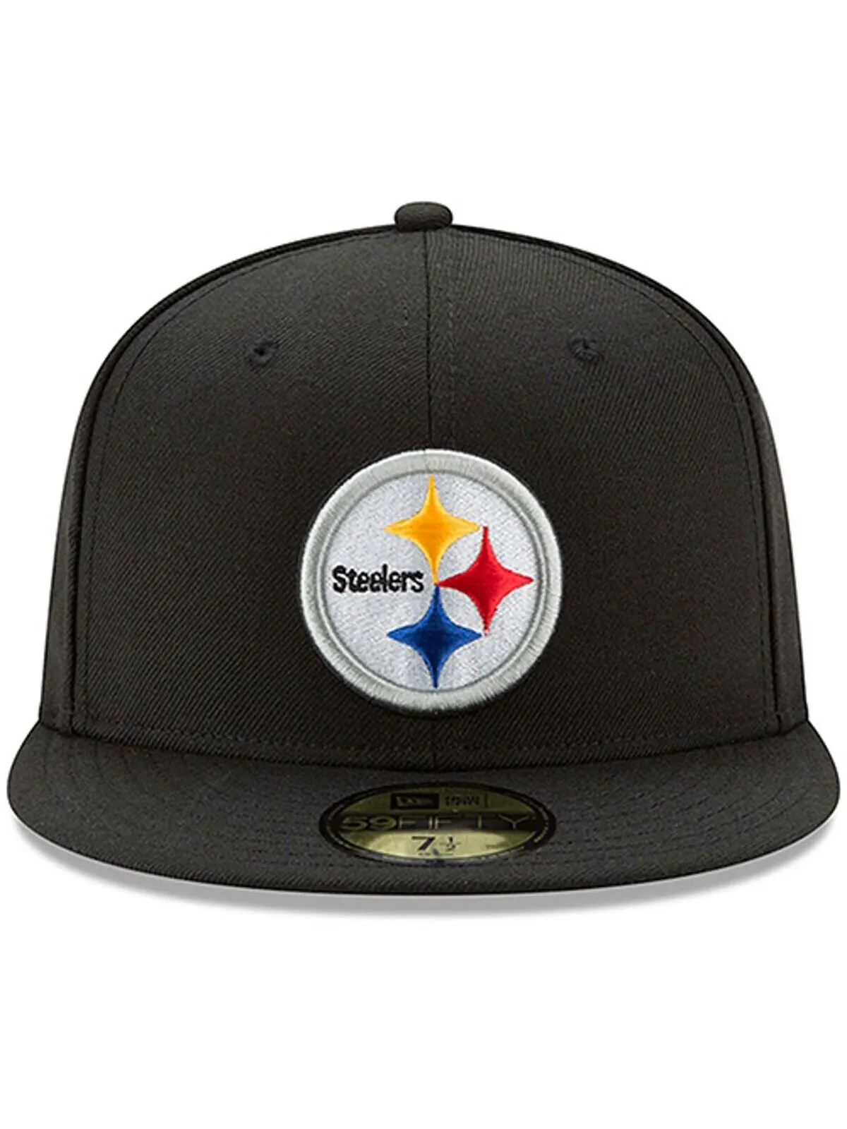 Мужская черная приталенная кепка Pittsburgh Steelers Omaha 59FIFTY New Era — изображение 3 из 4, черный