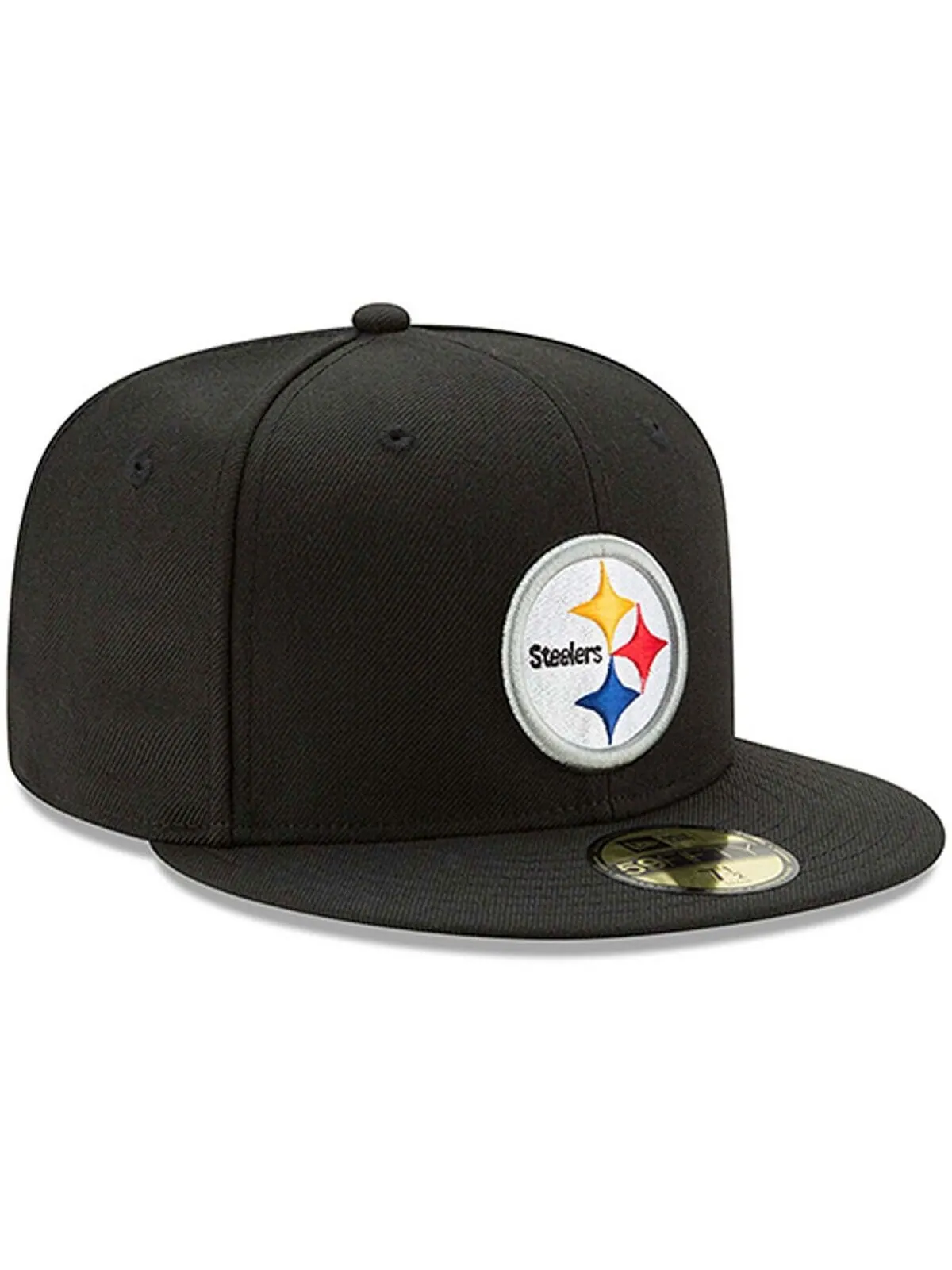 Мужская черная приталенная кепка Pittsburgh Steelers Omaha 59FIFTY New Era — изображение 4 из 4, черный