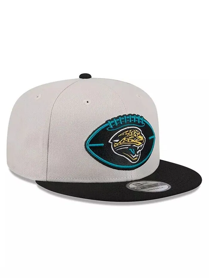 Мужская бейсболка-кепка 9FIFTY Sideline Historic 9FIFTY цвета Stone/Black от Jacksonville Jaguars — изображение 4 из 4