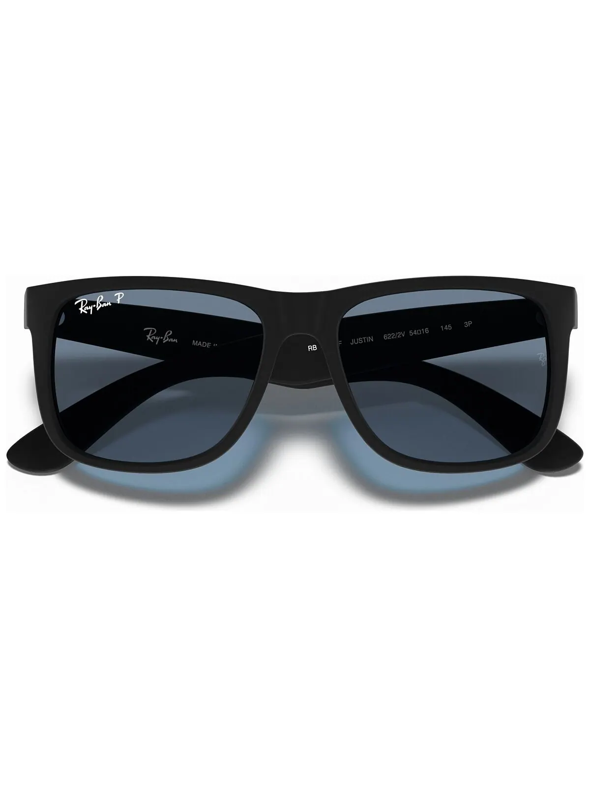 Поляризационные солнцезащитные очки Ray-Ban Justin Classic RB4165, размер 55 — изображение 2 из 7, черный