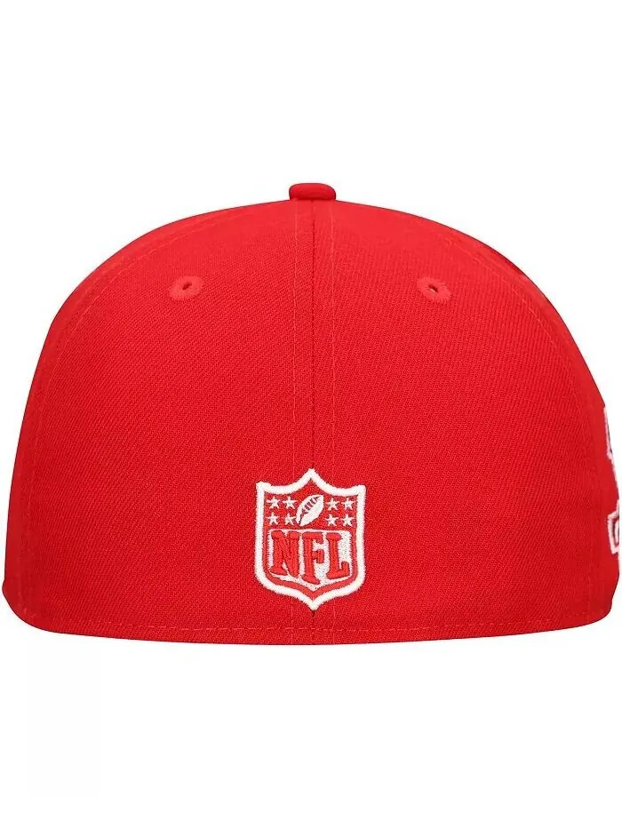 Мужская красная бейсболка Houston Texans с основной нашивкой 59FIFTY New Era — изображение 2 из 5