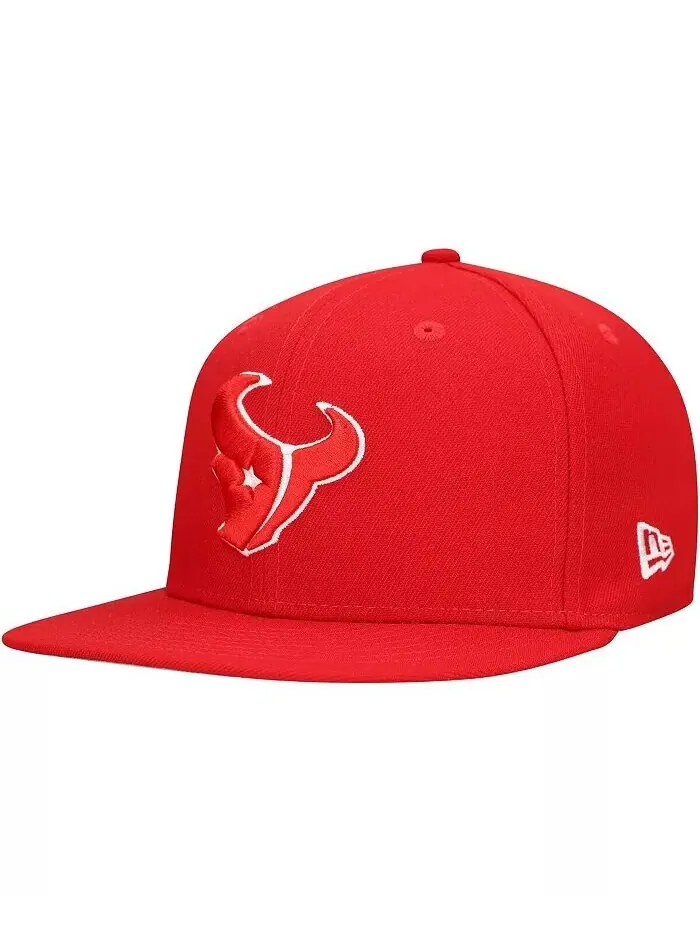Мужская красная бейсболка Houston Texans с основной нашивкой 59FIFTY New Era — изображение 5 из 5