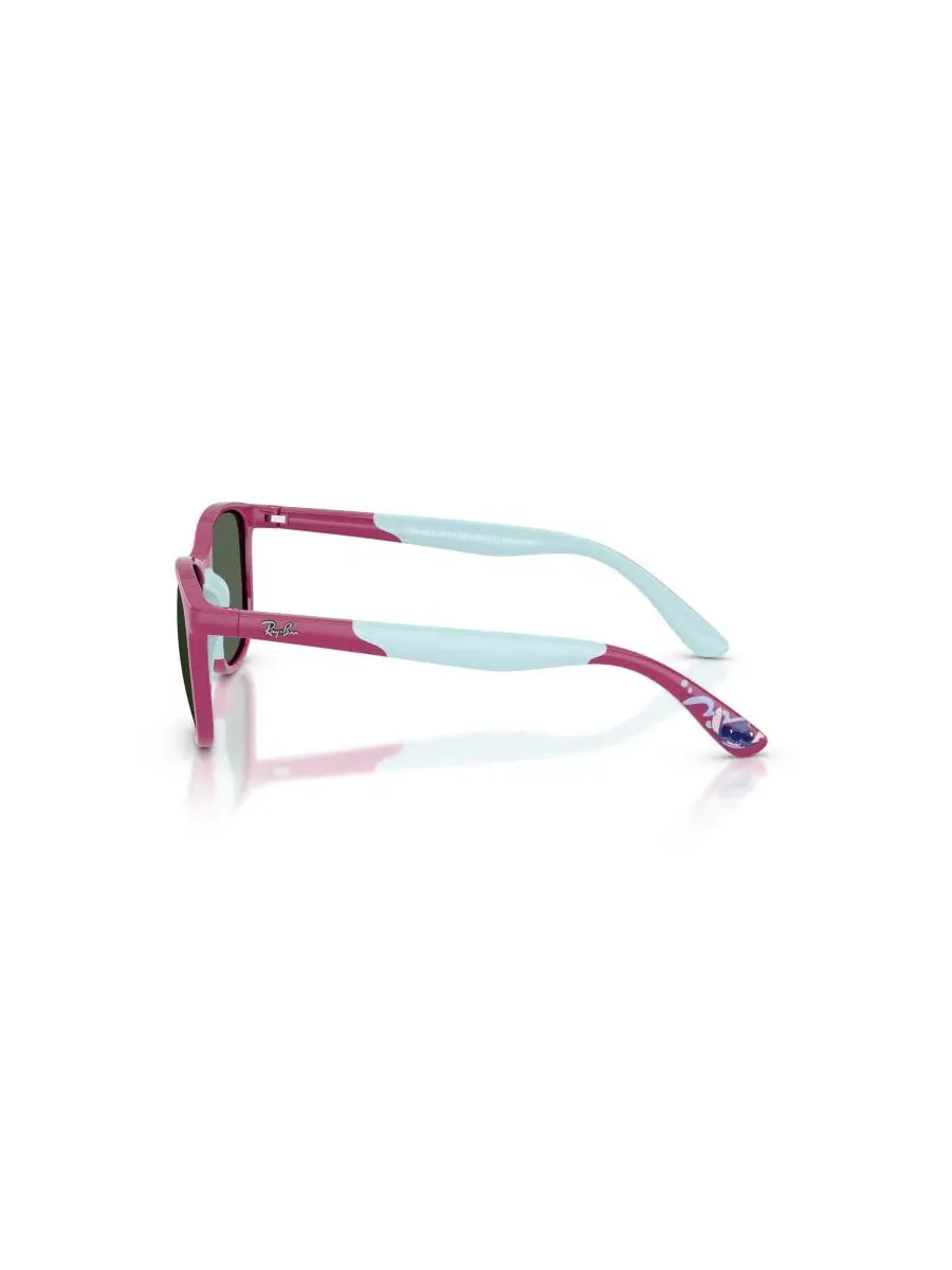 Солнцезащитные очки для детей Disney - Lilo & Stitch Sun Ray-Ban Jr, Fucsia Rubber Azzurre — изображение 3 из 7