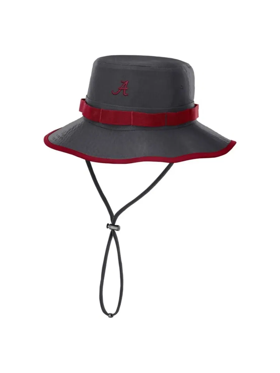 Кепка-бони с полями Nike Alabama Crimson Tide 2026 Sideline Apex, Anthracite Crimson