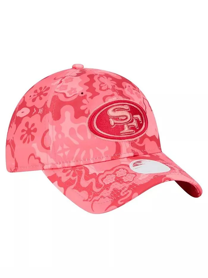 Женская алая кепка San Francisco 49ers Trippy 9TWENTY Adjustable New Era — изображение 4 из 5