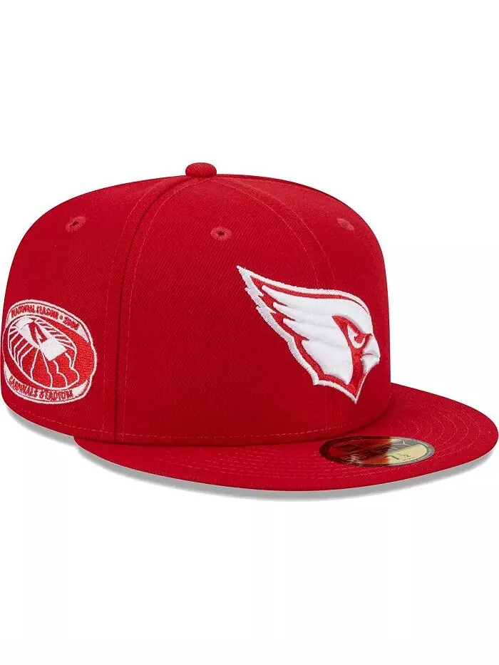 Мужская алая шапка Arizona Cardinals 2006 Inaugural Season Main Patch 59FIFTY Fitted Hat New Era