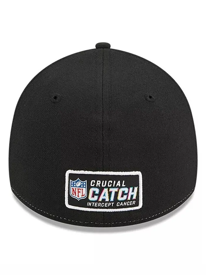 Мужская и женская разноцветная черная кепка Shield Merchandise 2023 NFL Crucial Catch 39THIRTY Flex — изображение 4 из 4
