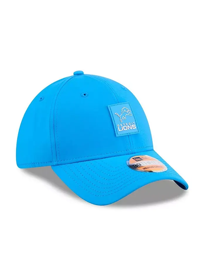 Мужская синяя бейсболка Detroit Lions 2025 Sideline 39THIRTY Flex New Era — изображение 4 из 5