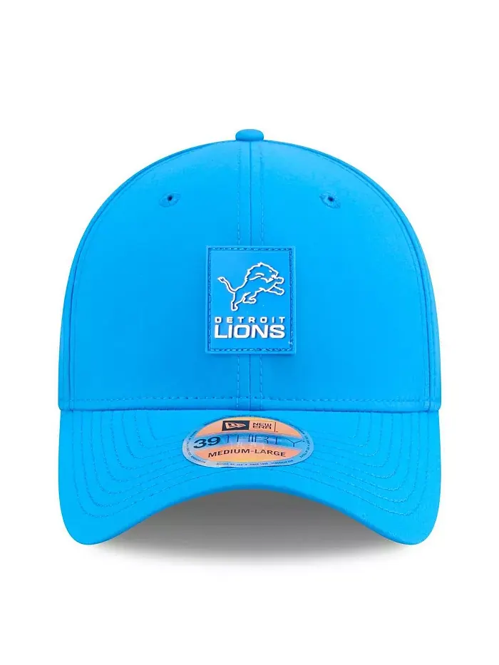 Мужская синяя бейсболка Detroit Lions 2025 Sideline 39THIRTY Flex New Era — изображение 5 из 5