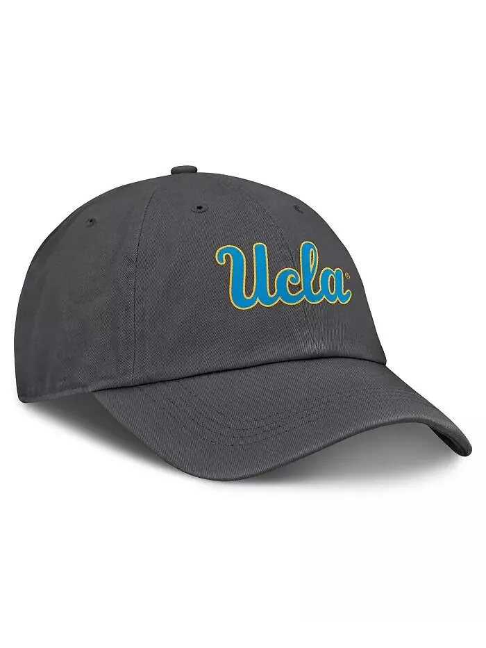 Мужская кепка Heather Charcoal UCLA Bruins Team Logo Washed Adjustable Hat Top of the World — изображение 3 из 4