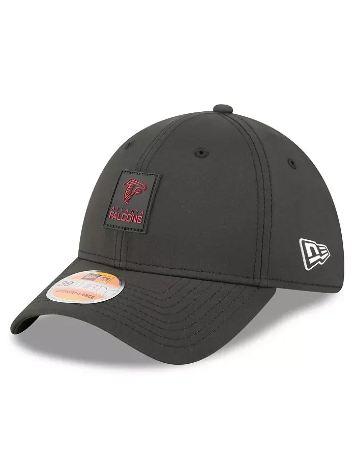 Мужская черная кепка Atlanta Falcons 2025 Sideline 39THIRTY Flex New Era