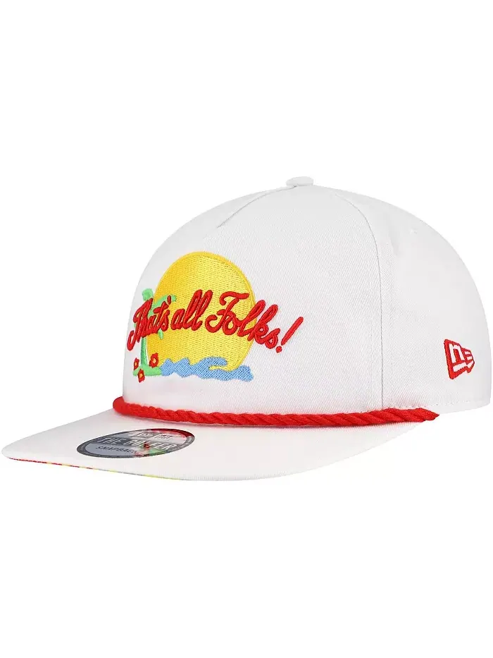 Мужская белая регулируемая бейсболка Looney Tunes Golfer New Era — изображение 5 из 5