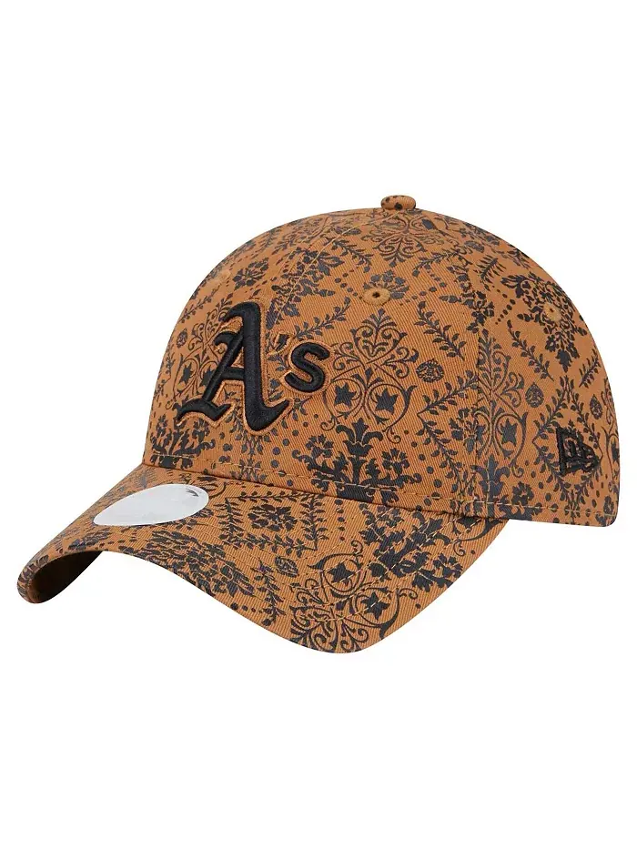 Женская коричневая бейсболка Athletics Vintage Deco 9TWENTY с регулируемой застежкой New Era
