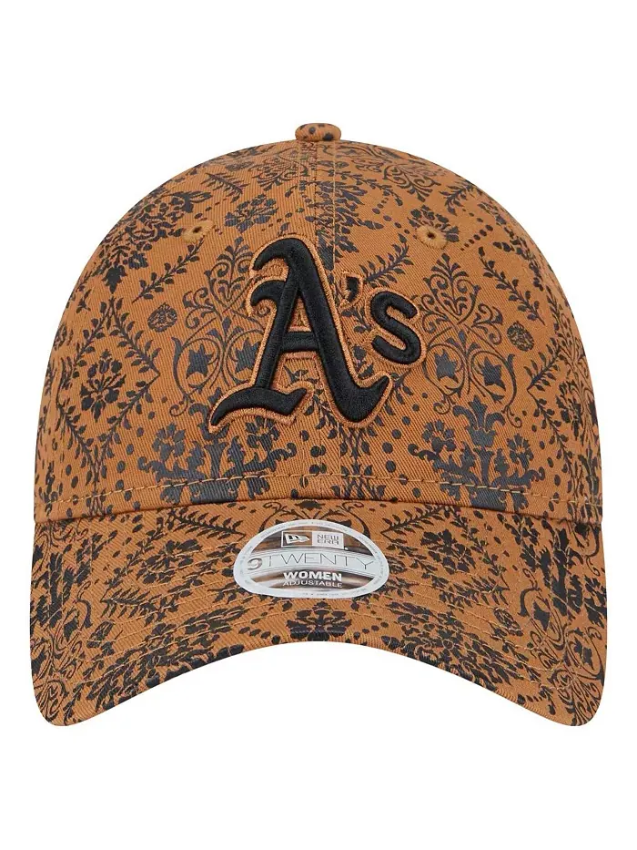 Женская коричневая бейсболка Athletics Vintage Deco 9TWENTY с регулируемой застежкой New Era — изображение 2 из 4