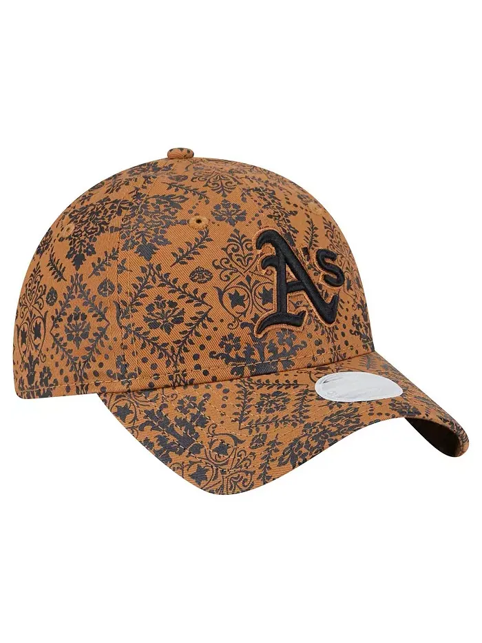 Женская коричневая бейсболка Athletics Vintage Deco 9TWENTY с регулируемой застежкой New Era — изображение 3 из 4