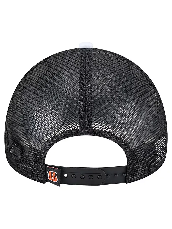 Черная кепка Trucker Cincinnati Bengals Sport Night Color Block 9FORTY с регулируемой рамкой New Era — изображение 3 из 5