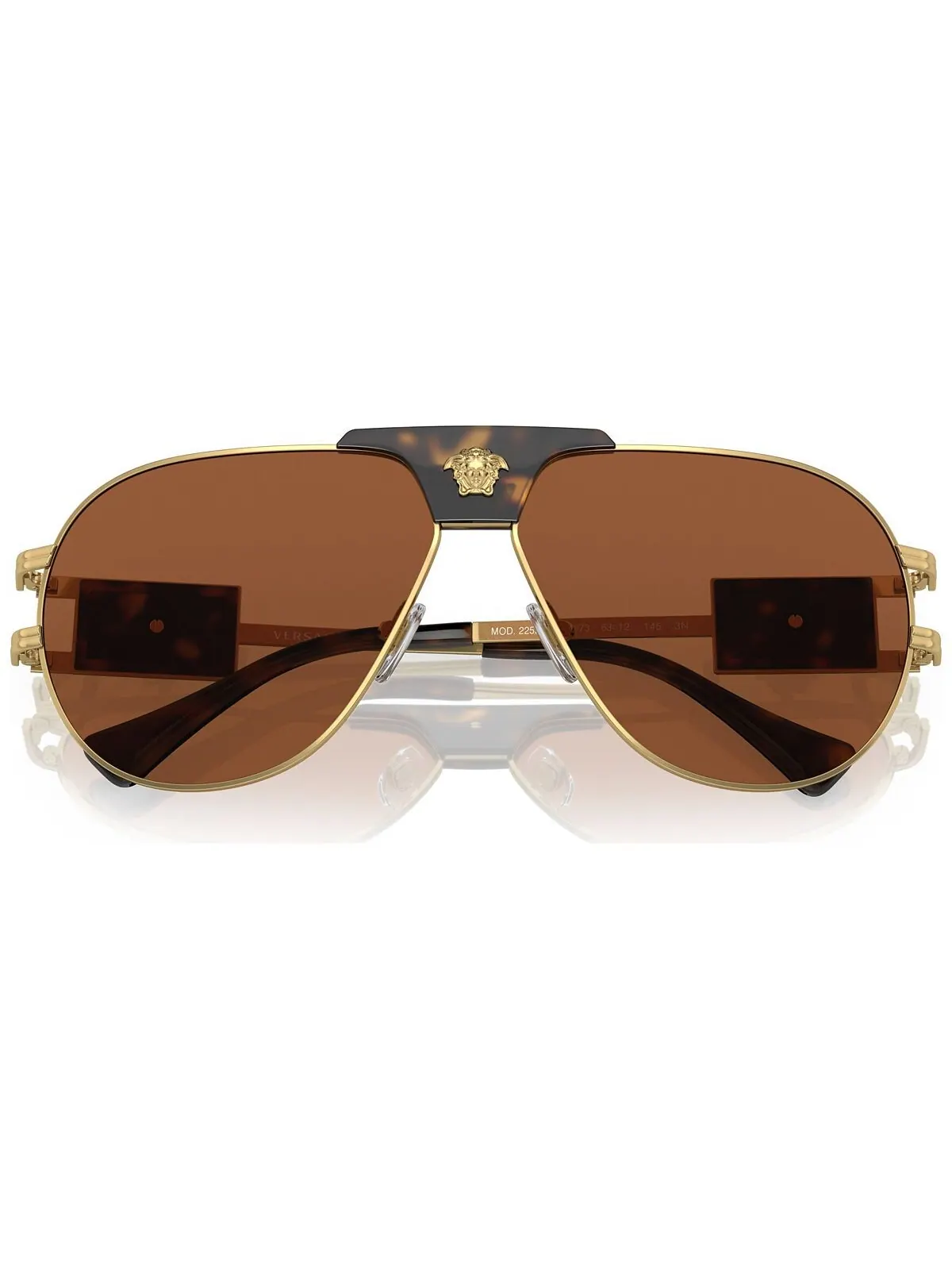 Мужские солнцезащитные очки, VE225263-X 63 Versace — изображение 2 из 6, коричневый