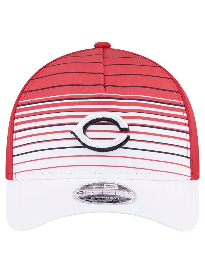 Мужская красная кепка Cincinnati Reds Gradient 9FORTY M-Crown Adjustable New Era — изображение 5 из 5