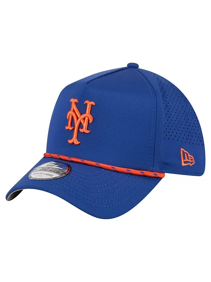 Мужская кепка Royal New York Mets 39THIRTY A-Frame с перфорацией Flex New Era