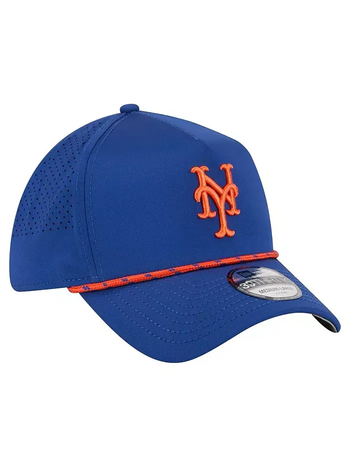 Мужская кепка Royal New York Mets 39THIRTY A-Frame с перфорацией Flex New Era — изображение 4 из 5