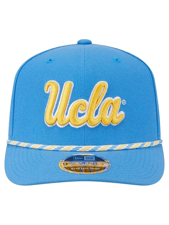 Мужская синяя шапка UCLA Bruins Game Day Multi-Rope 9SEVENTY Stretch-Snap New Era — изображение 2 из 5