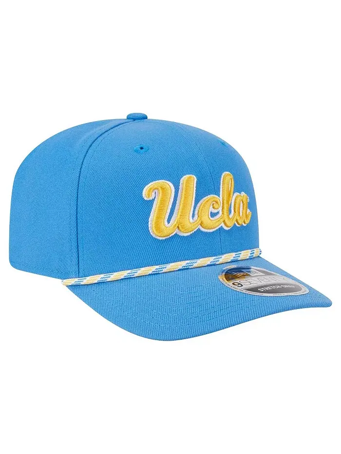 Мужская синяя шапка UCLA Bruins Game Day Multi-Rope 9SEVENTY Stretch-Snap New Era — изображение 3 из 5