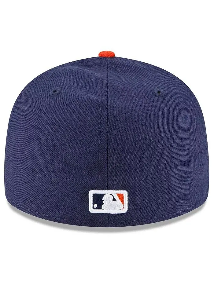 Мужская темно-синяя приталенная шляпа Houston Astros City Connect Low Profile 59FIFTY New Era — изображение 4 из 4
