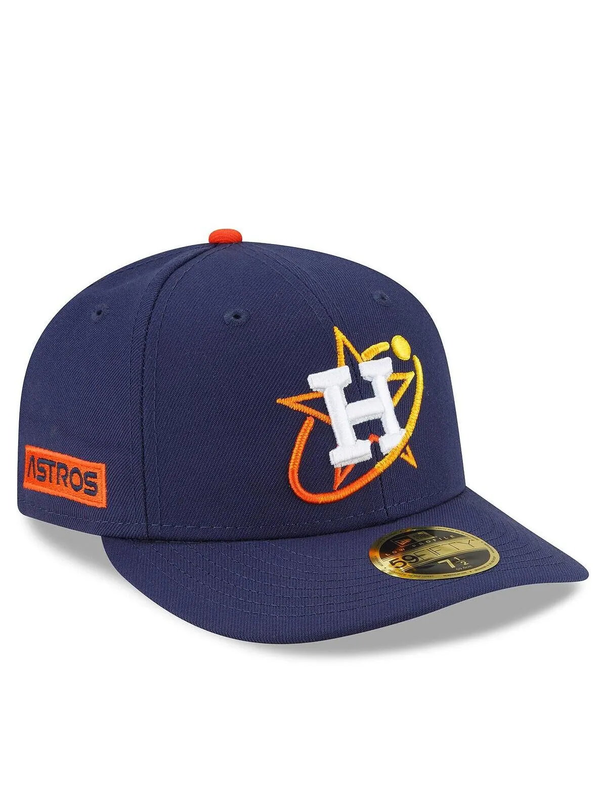 Мужская темно-синяя приталенная шляпа Houston Astros 2022 City Connect Low Profile 59Fifty New Era