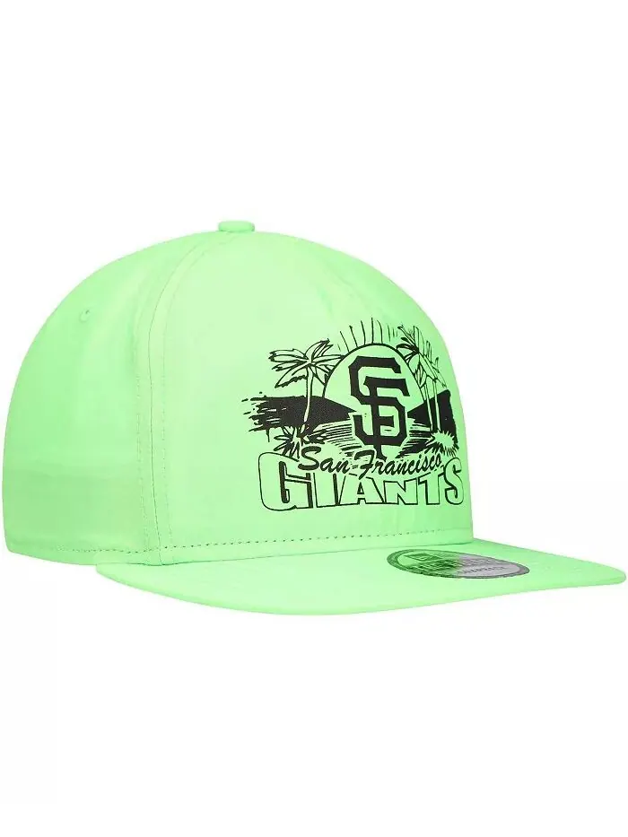 Мужская зеленая бейсболка-кнопка для гольфа San Francisco Giants Neon New Era — изображение 4 из 4