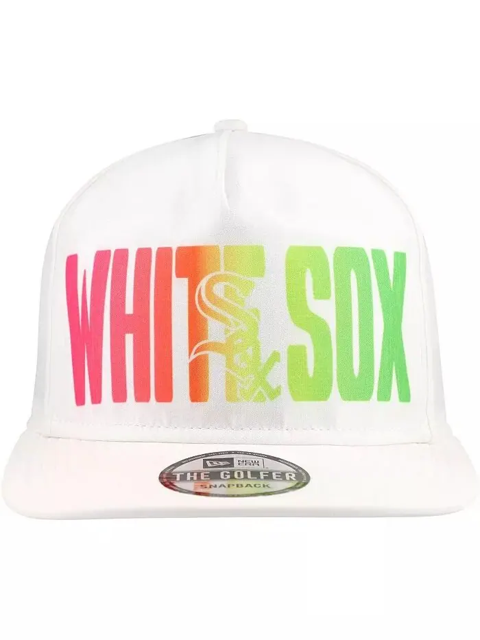 Мужская белая бейсболка Chicago White Sox Spring Spectrum Golfer Snapback New Era — изображение 3 из 4