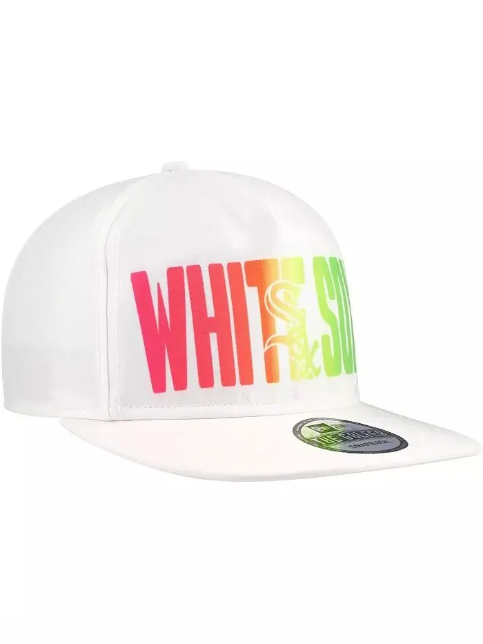 Мужская белая бейсболка Chicago White Sox Spring Spectrum Golfer Snapback New Era — изображение 4 из 4