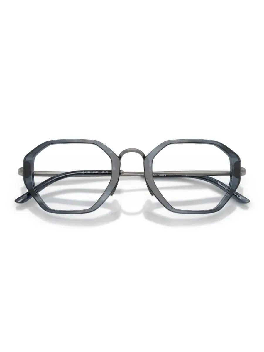 Мужские очки неправильной формы, AR7282 Giorgio Armani, Striped Smoke — изображение 5 из 5