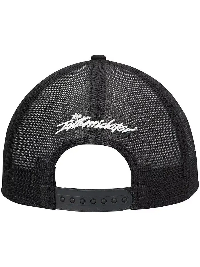 Мужская черная кепка Dale Earnhardt Big E Legends 9FORTY A-Frame Trucker Snapback New Era — изображение 5 из 5