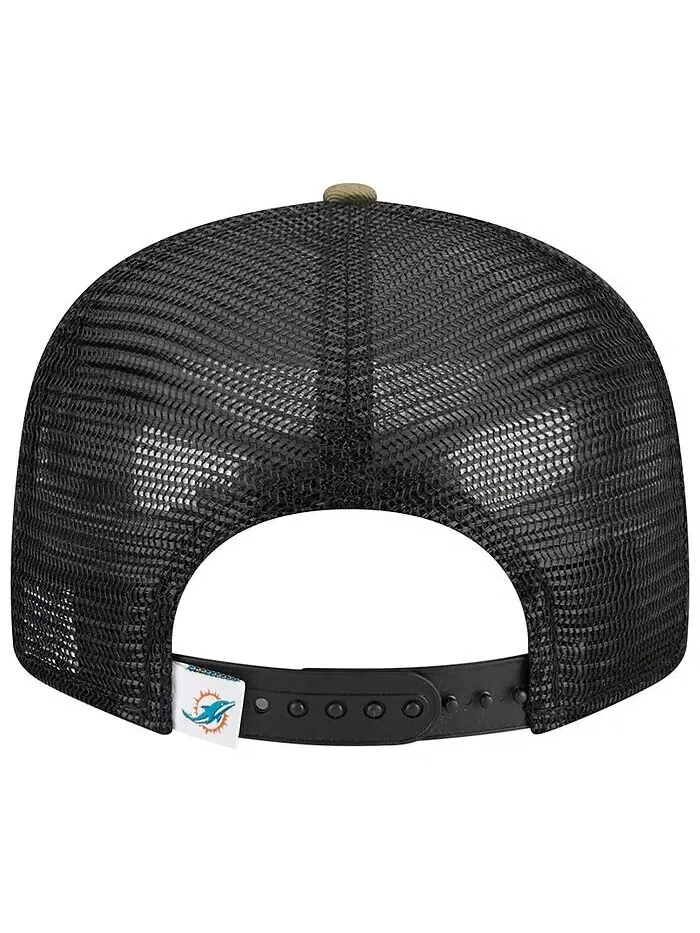 Мужская камуфляжная кепка Snapback Miami Dolphins Main Trucker 9FIFTY New Era — изображение 4 из 4
