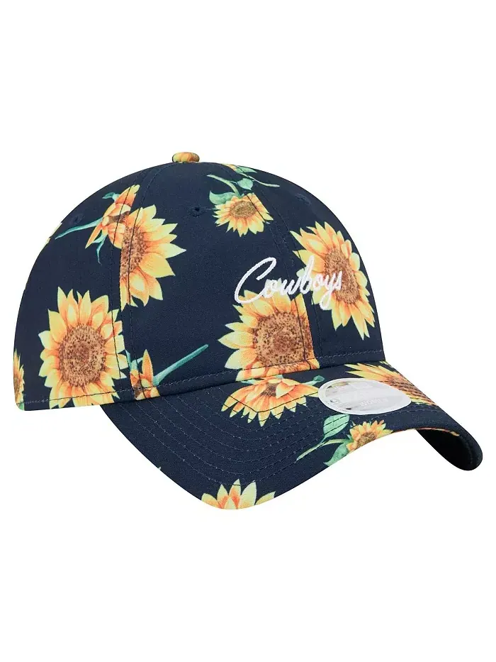 Женская регулируемая кепка 9TWENTY Dallas Cowboys Adventure Sunflower в синем цвете New Era — изображение 3 из 4