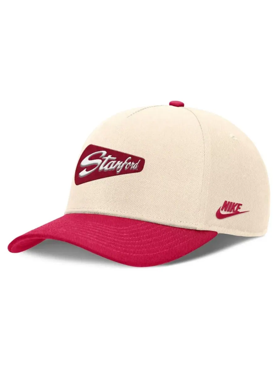 Кепка Nike с вышивкой Stanford Cardinal, Dri-FIT, Natural/Cardinal — изображение 3 из 4