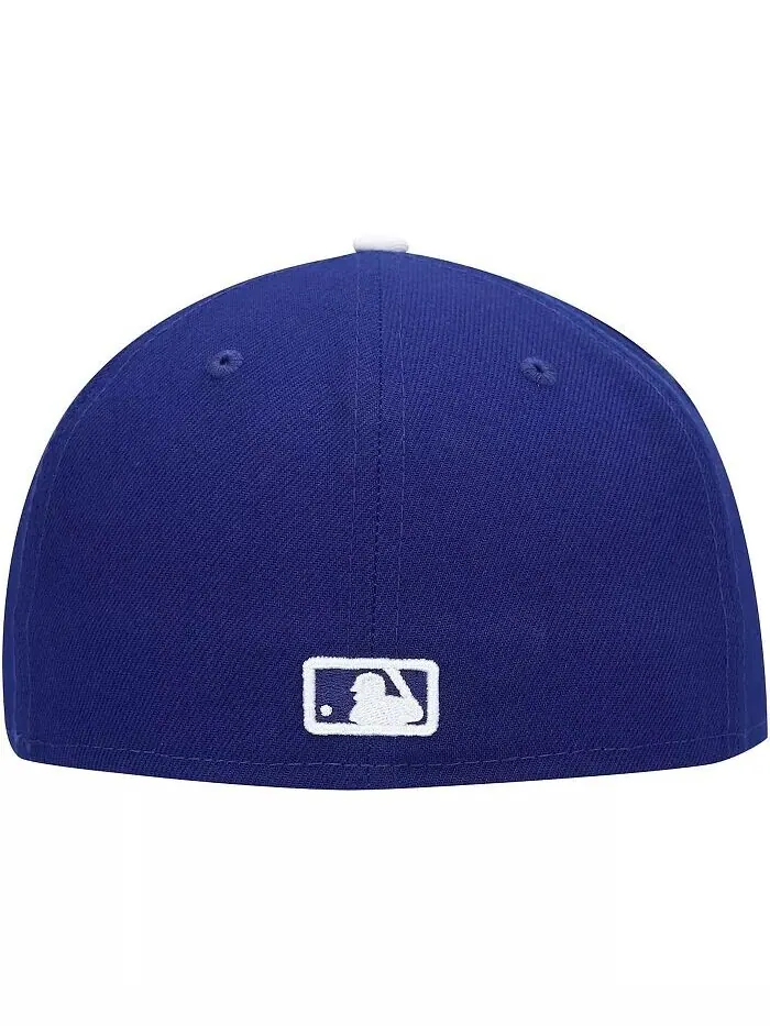 Мужская приталенная кепка Royal Los Angeles Dodgers белого цвета 59FIFTY New Era — изображение 5 из 5