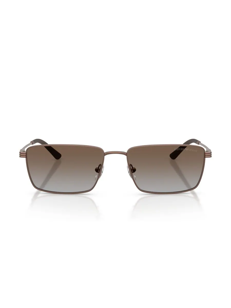 Мужские прямоугольные солнцезащитные очки, EA2169 Emporio Armani, Matte Bronze — изображение 3 из 4